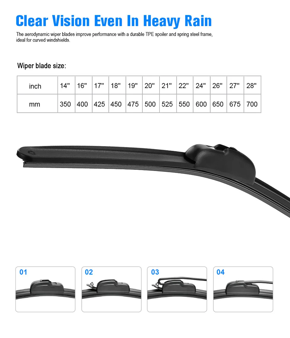 Beam Windshield Wiper Blades